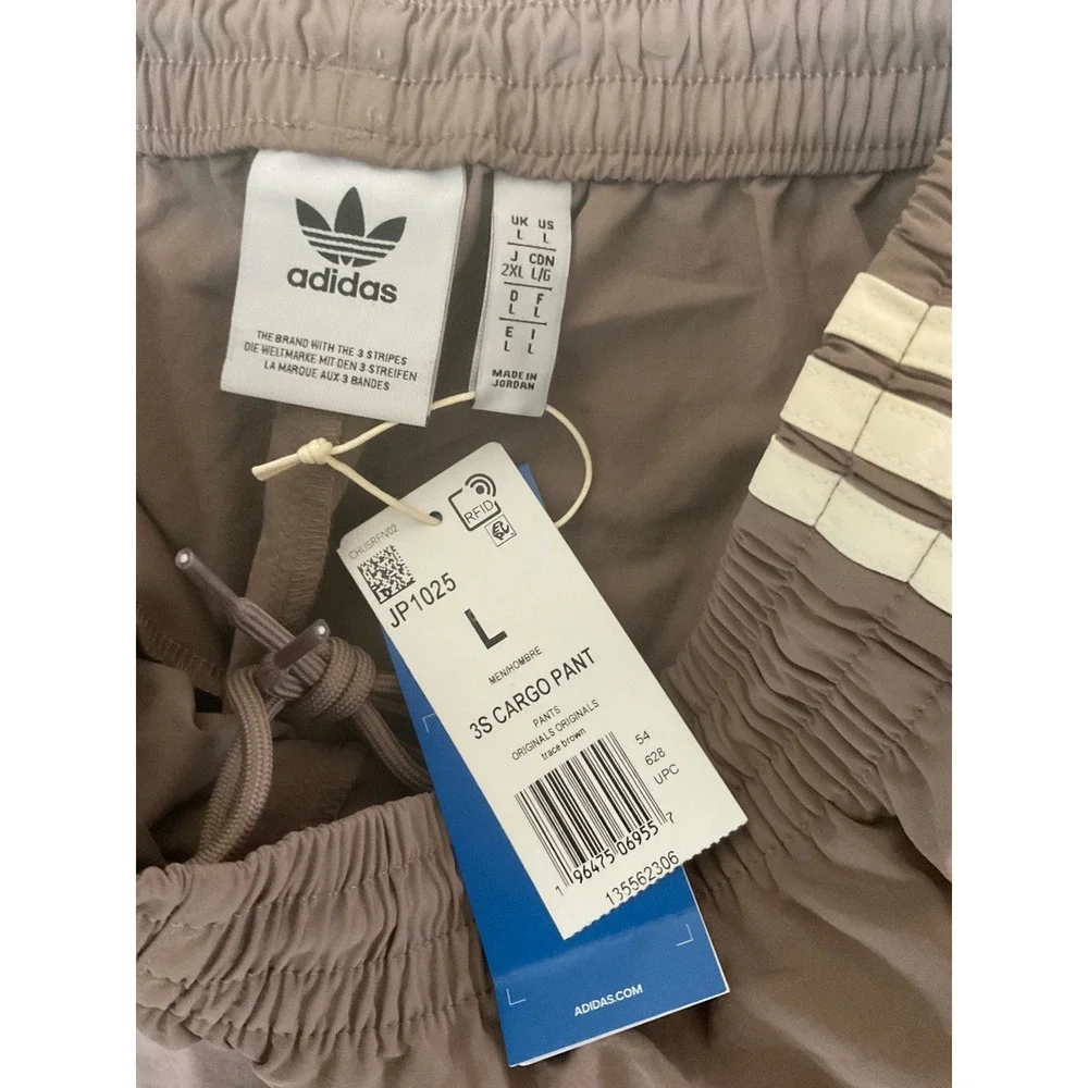 Adidas Men's Trace Brown 3S Cargo Pants Size Medium Originals